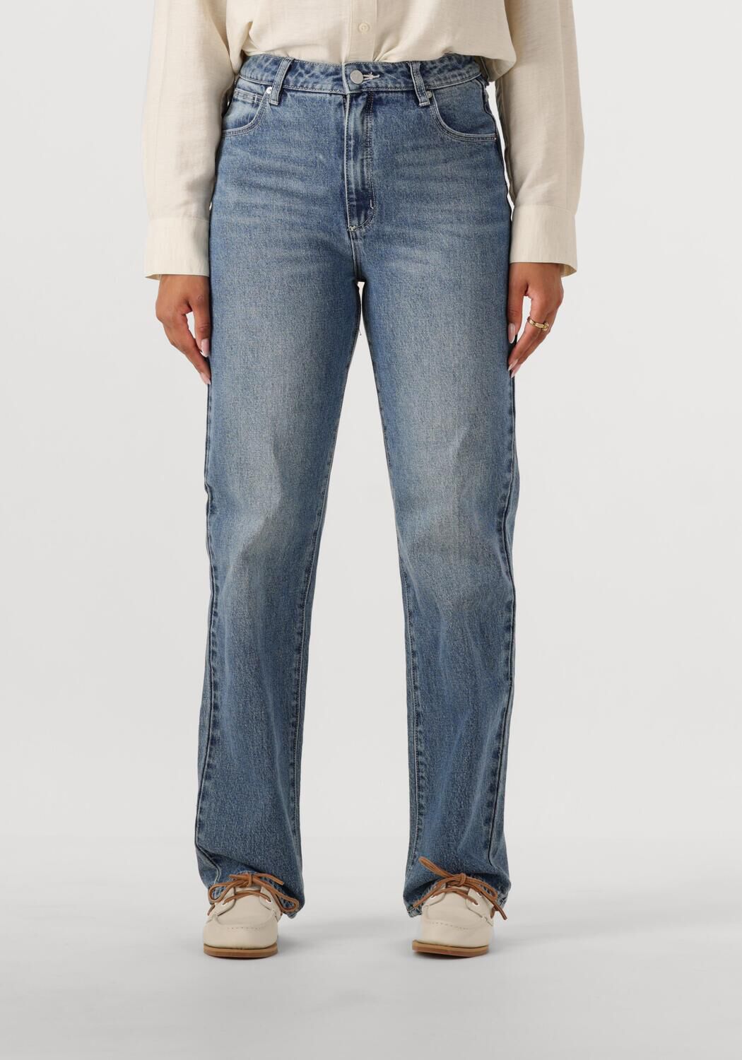 ABRAND JEANS Dames Jeans High Straight Kim Blauw