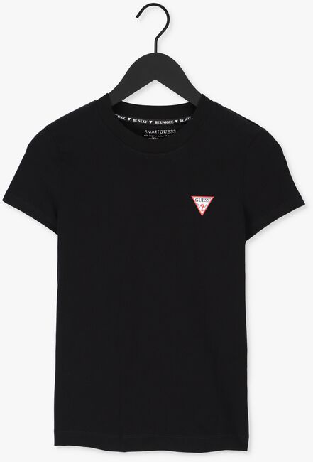 Zwarte GUESS T-shirt MINI TRIANGLE CN - large