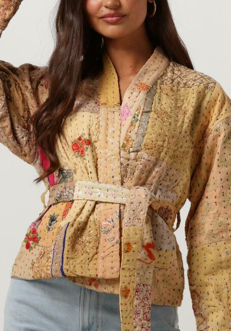 Oranje SISSEL EDELBO Kimono AURORA EMBROIDERY PATCHWORK JACKET - large