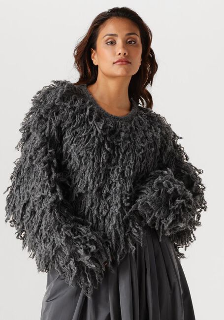 Donkergrijze EDITED Trui BO ALPACA WOOL JUMPER (GRS) - large