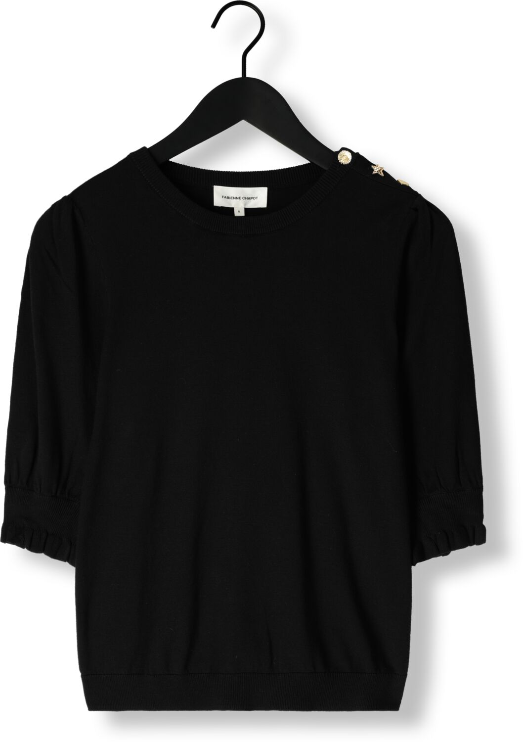 FABIENNE CHAPOT Dames Truien & Vesten Molly Short Sleeve Pullover Zwart