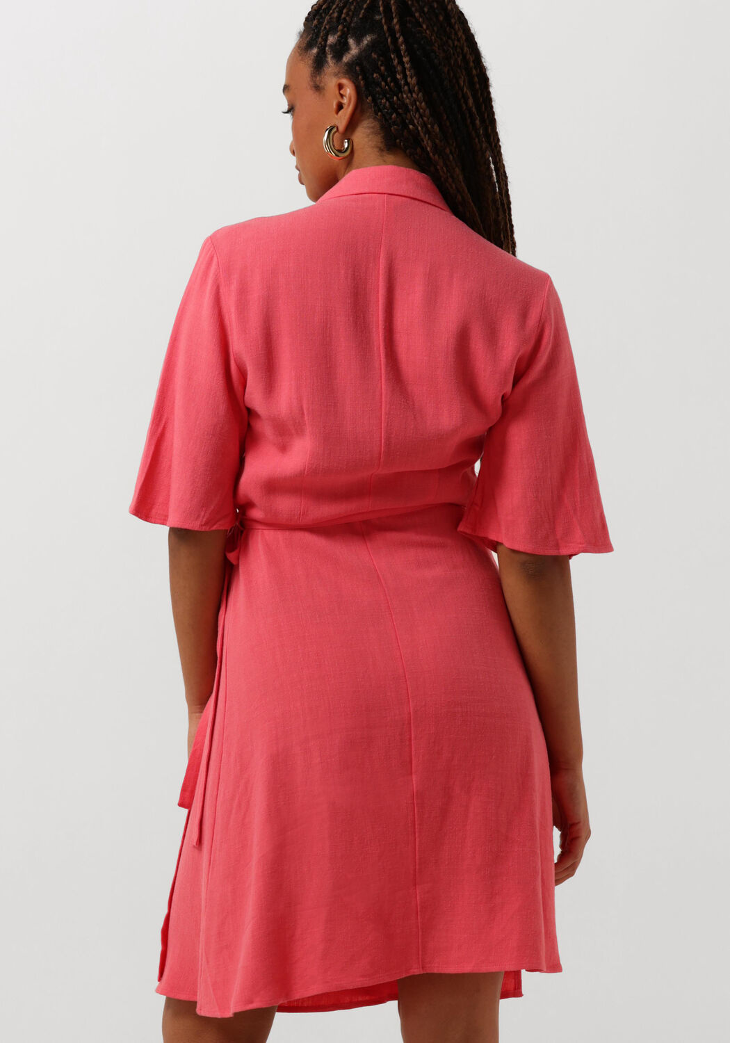 OBJECT Dames Jurken Objsanne Re S s Short Wrap Dress Roze