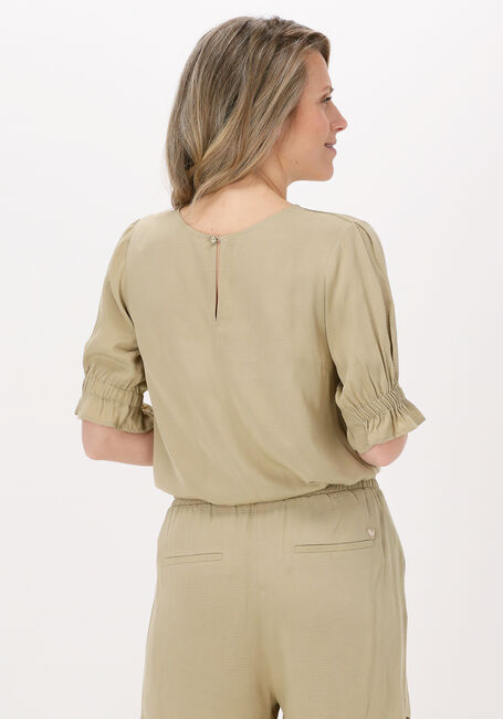 Olijf MOS MOSH Top HAINLEY LIGHT RIP BLOUSE - large