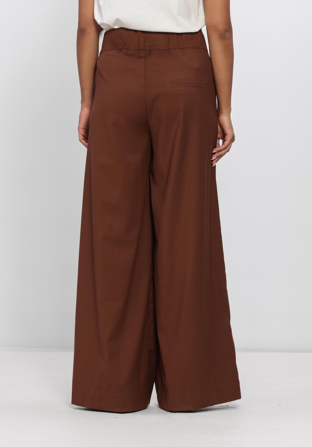 Bruine NUKUS Wijde broek LIEVE PANTS - large