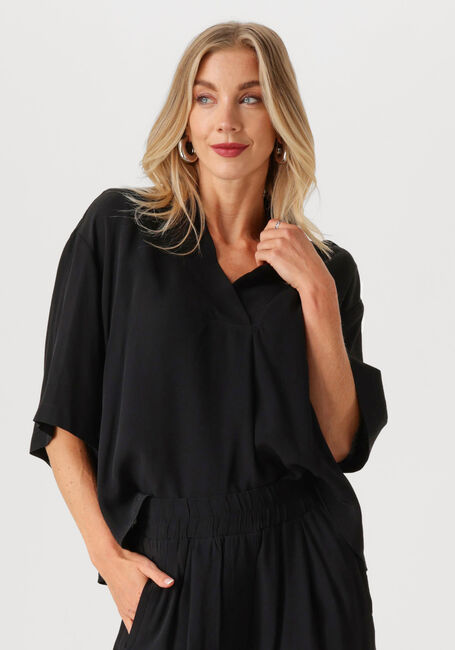 Zwarte BY-BAR Blouses OWEN VISCOSE BLOUSE - large