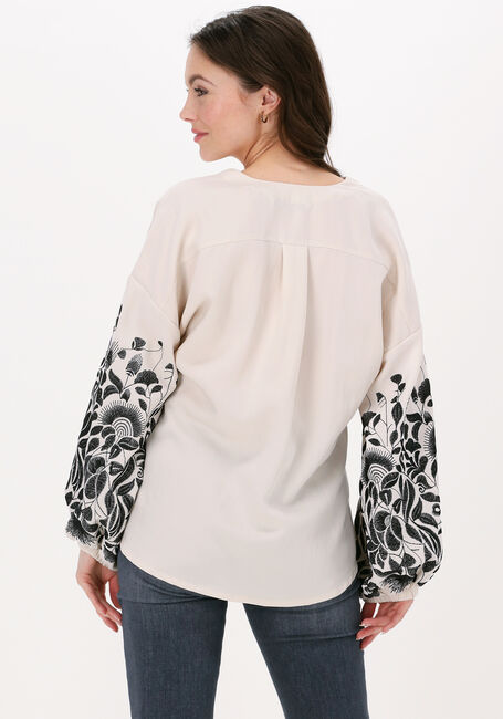 Beige SUMMUM Blouse TOP EMBROIDERY - large