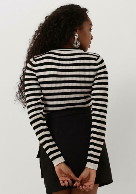 Zwarte OBJECT Tops & T-shirts OBJNICIA L/S O-NECK KNIT PULLOVER - large