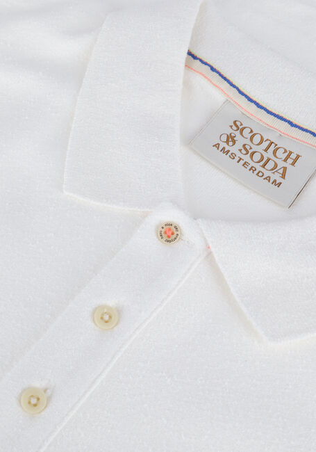 Witte SCOTCH & SODA Polo TOWELING POLO CONTAINS ORGANIC COTTON - large