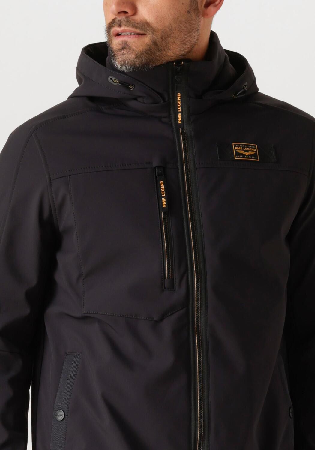 PME LEGEND Heren Jassen Semi Long Jacket Successor 3l Soft Shell Zwart