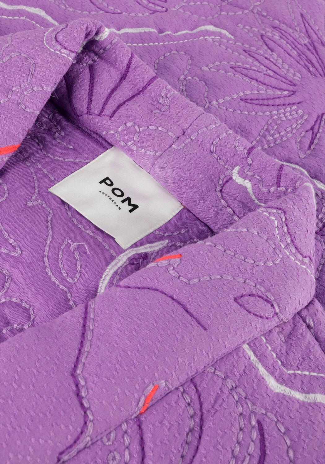 Lila POM AMSTERDAM Gilet QUILTED PURPLE GILET - large