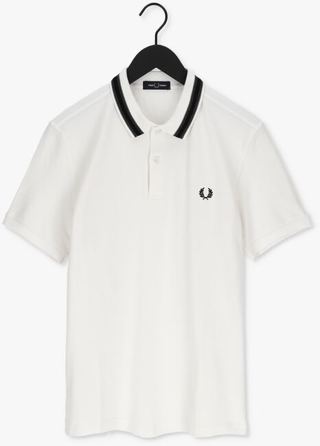Gebroken wit FRED PERRY Polo MEDAL STRIPE POLO SHIRT - large