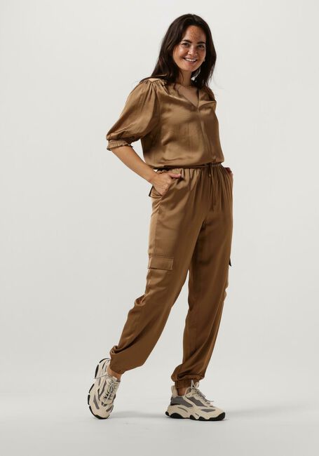 Camel MINUS Cargobroeken SELVA MID WAISTED CARGO PANT - large