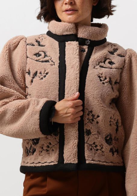 Bruine ANTIK BATIK Teddy jas SALIBA JACET - large