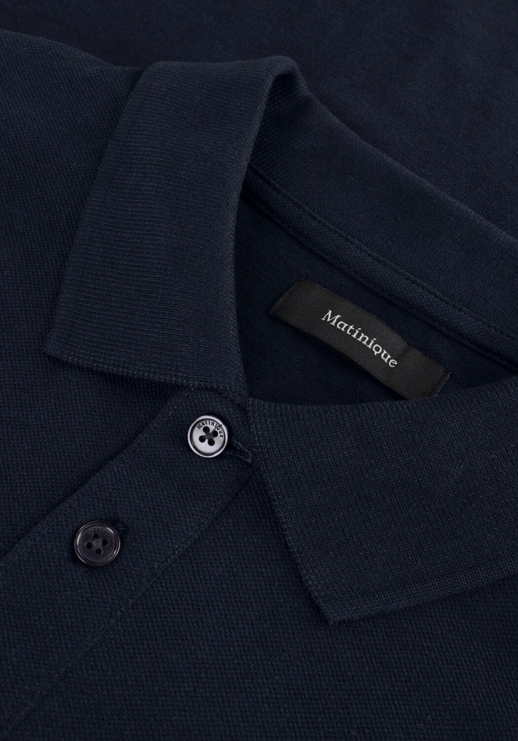 Donkerblauwe MATINIQUE Polo MAPOLEO MELANGE - large