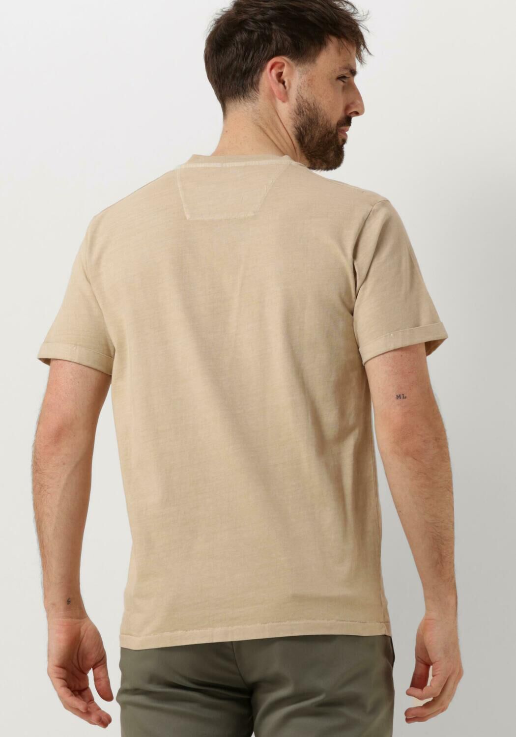 DSTREZZED Heren Polo's & T-shirts Ds_nick Tee Beige