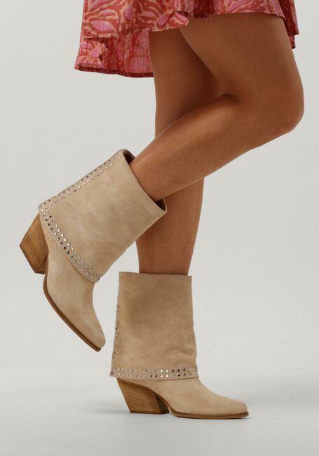 Beige NOTRE-V Enkellaarsjes AS144 Beige NOTRE-V Enkellaarsjes AS144 - large