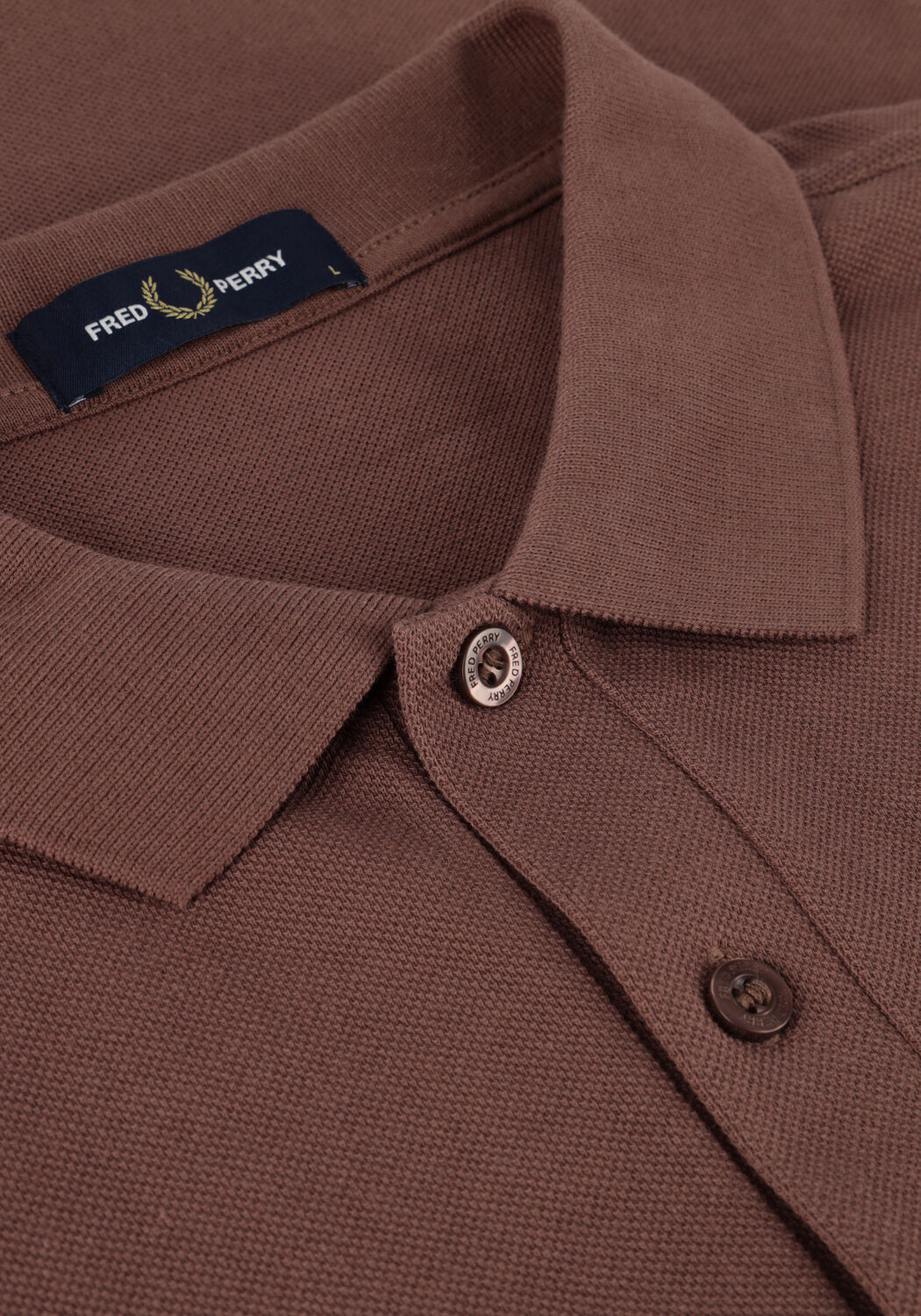 Rode FRED PERRY Polo THE PLAIN FRED PERRY SHIRT - large