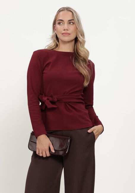 Rode CO'COUTURE Blouses ORIANECC LS PLEAT TIE TEE - large