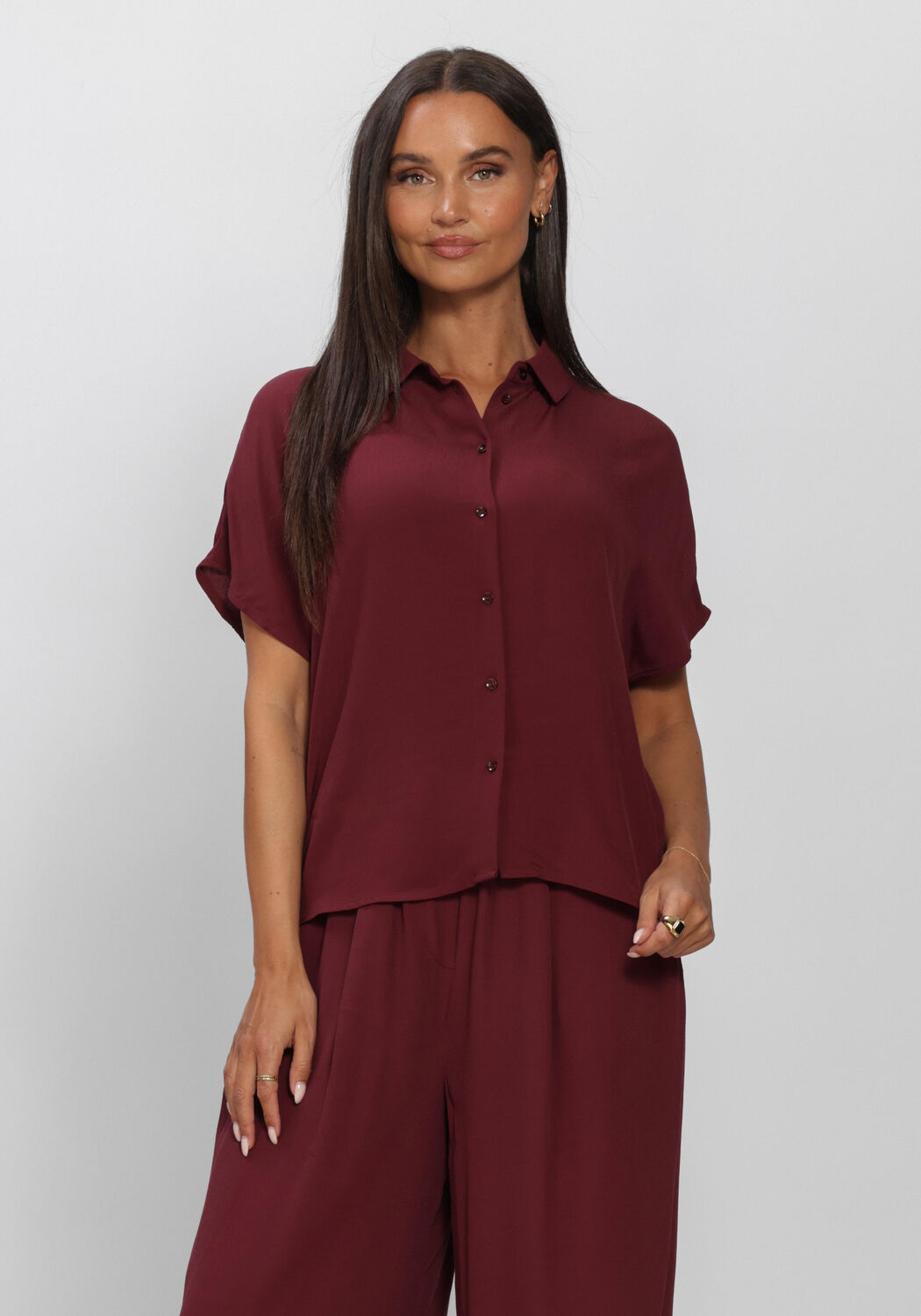 Bordeaux BY-BAR Blouses BARLEY VISCOSE BLOUSE - large