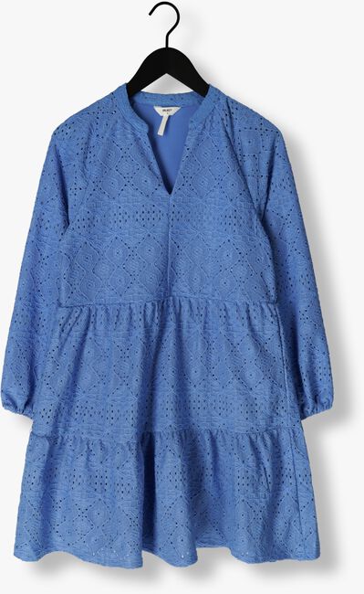 Lichtblauwe OBJECT Mini jurk OBJFEODORA GIA L/S DRESS - large