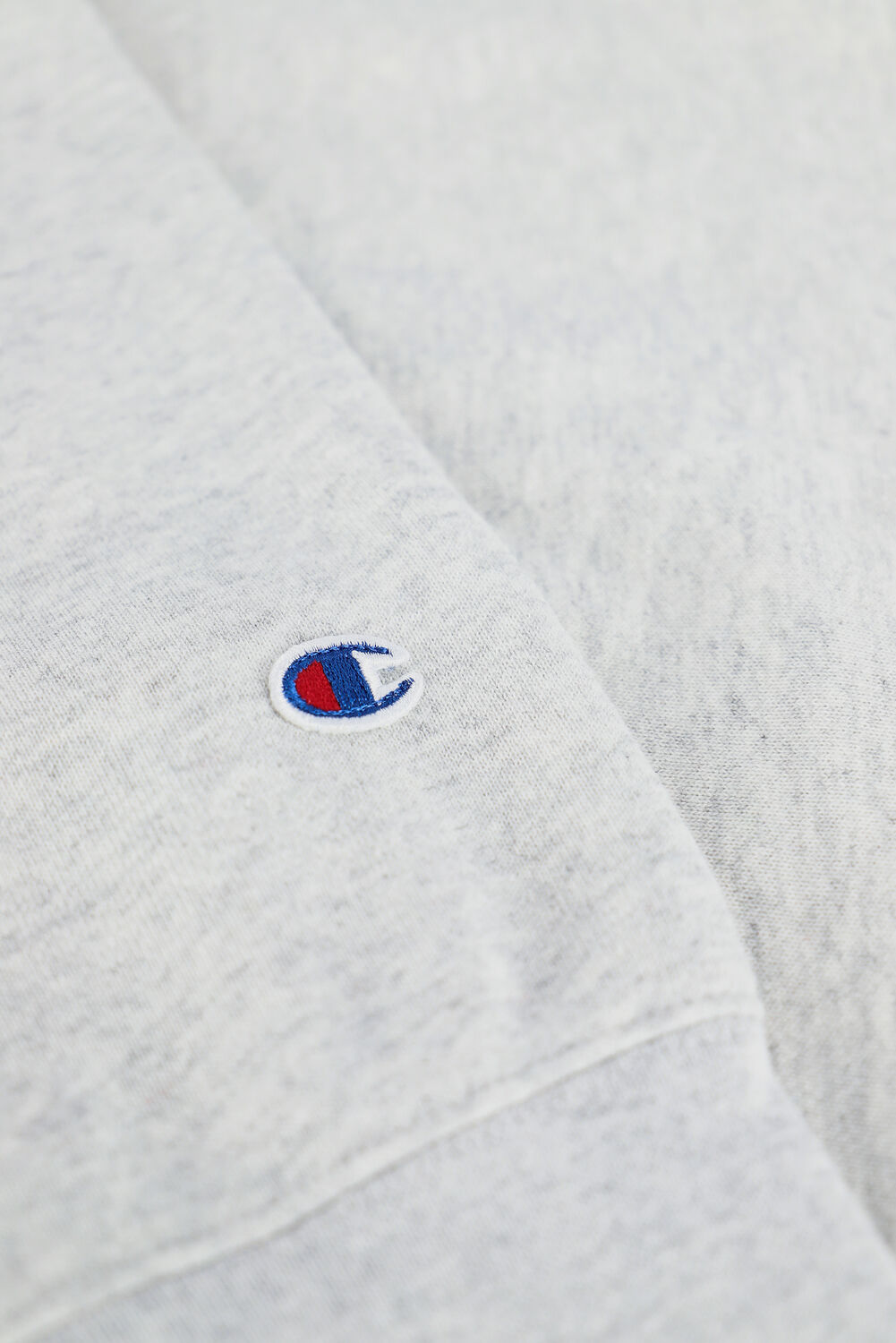 Grijze CHAMPION Sweater HOODED SWEATSHIRT MEN - large