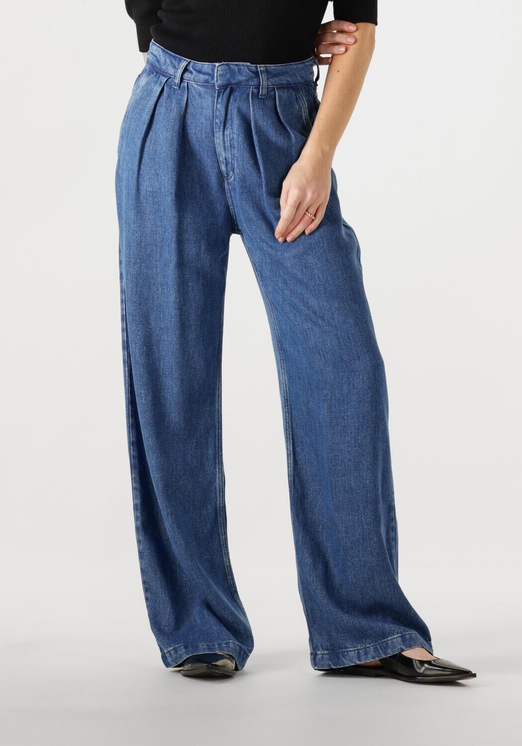 CIRCLE OF TRUST Dames Jeans Lori Wide Leg Dnm Blauw