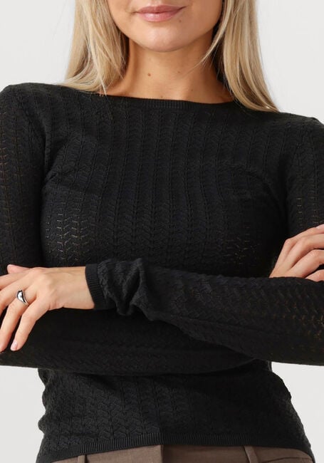 Zwarte SELECTED WOMEN Trui SLFNAJA TIGHT LS KNIT O-NECK - large