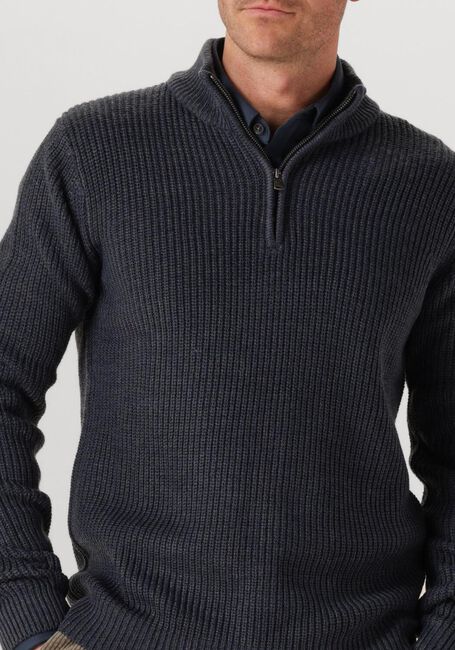 Donkerblauwe DSTREZZED Trui SKIPPER RIBKNIT - large