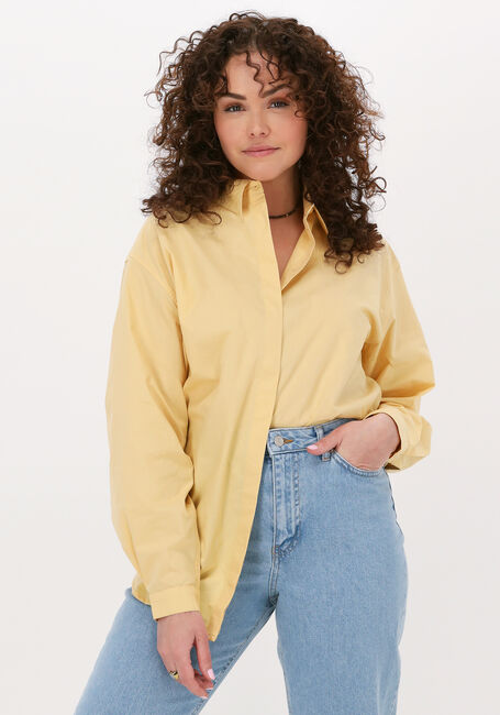 Gele MSCH COPENHAGEN Blouses HADDIS LS SHIRT - large