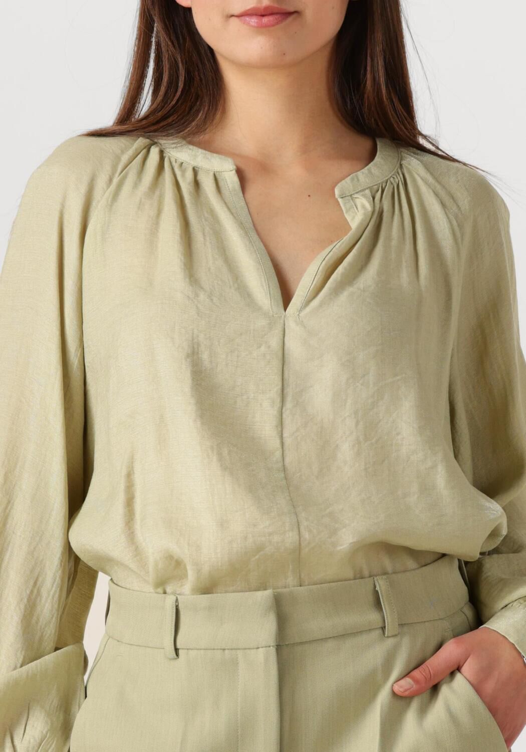 AAIKO Dames Blouses Alanza Shine Vis 511 Groen