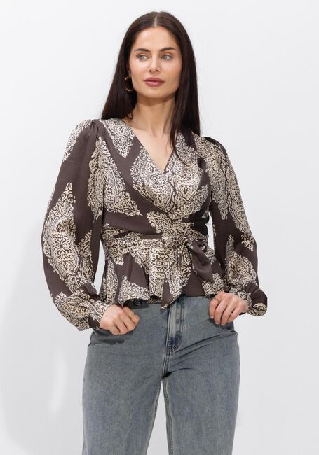 Bruine NEO NOIR Blouses RISTA PAISLEY DROP BLOUSE - large