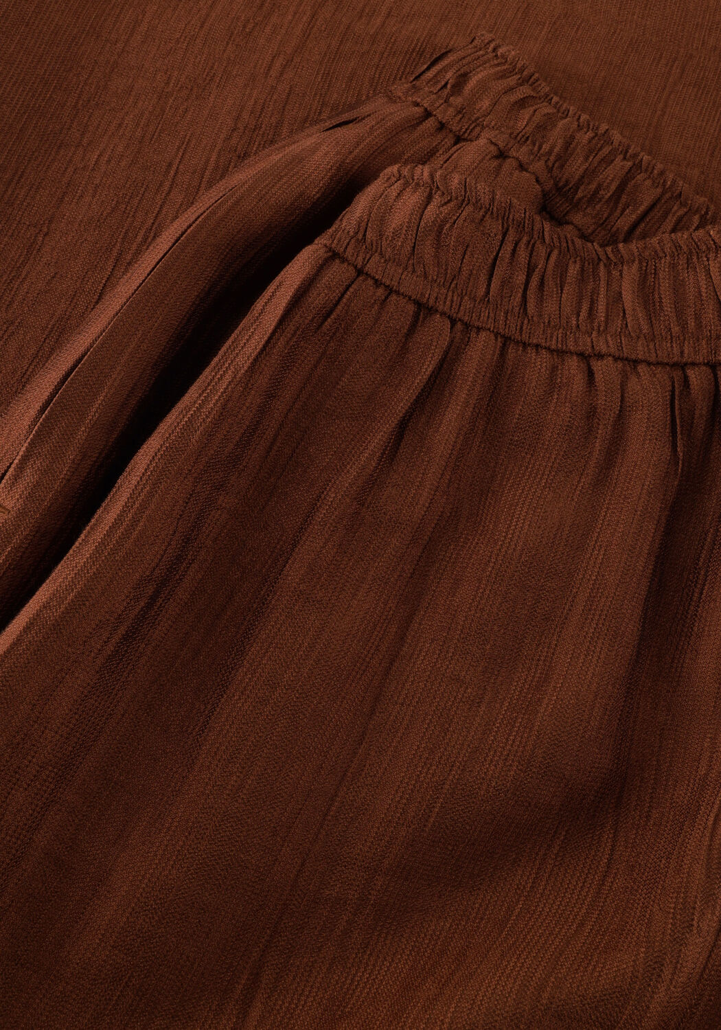 Bruine KNIT-TED Wijde broek JANOU - large