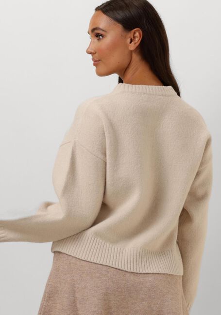Creme NEO NOIR Trui DETRI SOLID KNIT BLOUSE - large