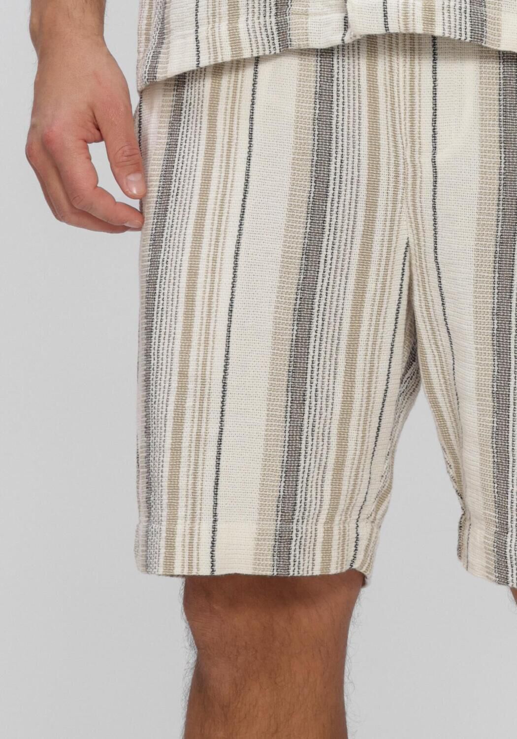 Beige SELECTED MEN Broeken SLHREGCAL SHORTS - large