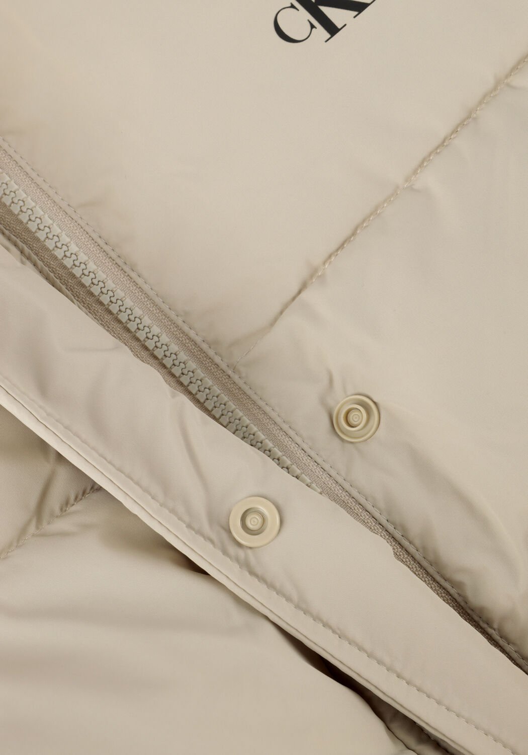 Beige CALVIN KLEIN Gewatteerde jas MONOLOGO NON DOWN LONG PUFFER - large