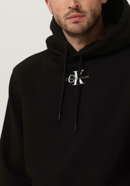 Zwarte CALVIN KLEIN Sweater MONOLOGO HOODIE - large