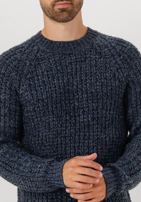 Donkerblauwe ANERKJENDT Trui AKSUNE STRUCTURE KNIT - large