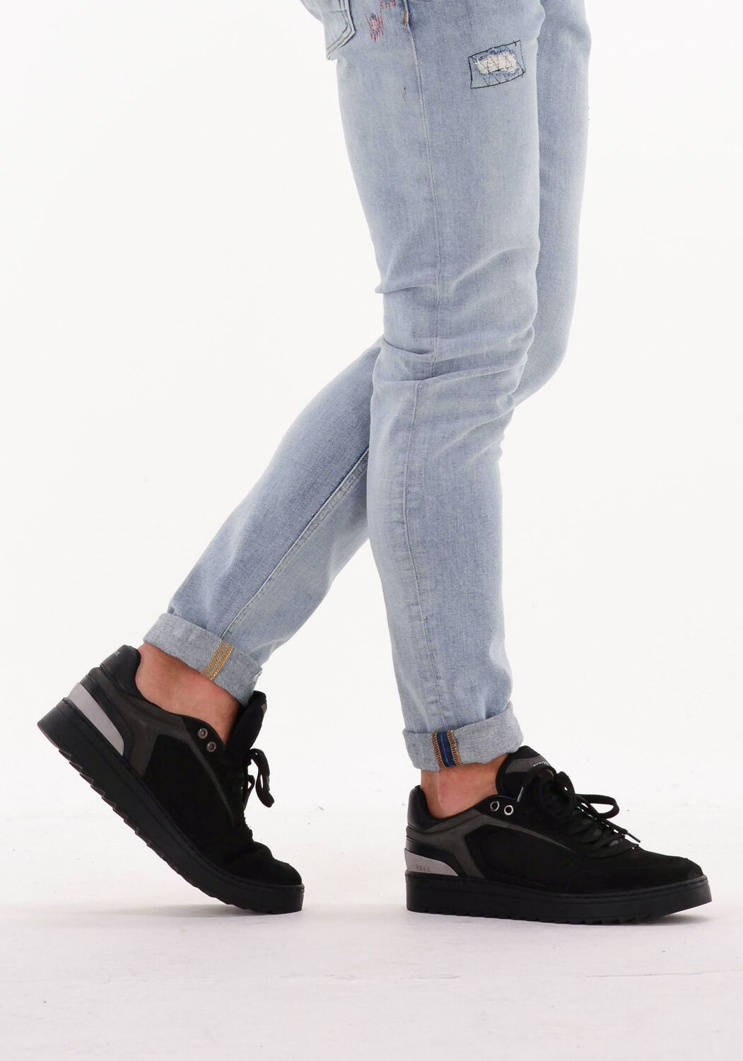 Zwarte NUBIKK Lage sneakers CLIFF CANE - large