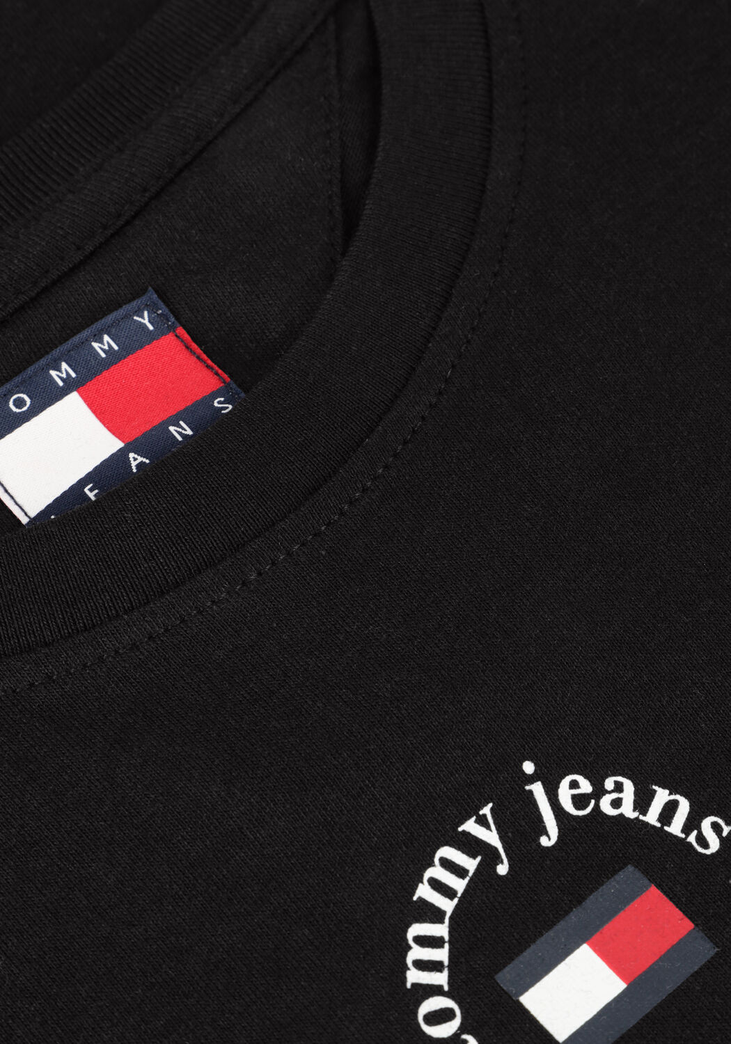Zwarte TOMMY JEANS T-shirt TJW SLIM ESSENTIAL LOGO 2 TEE - large