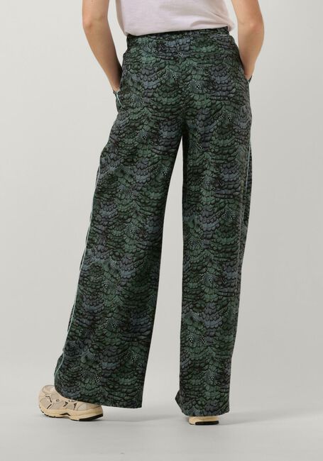 Groene SCOTCH & SODA Wijde broek ELENI HIGH-RISE WIDE LEG PYJAMA PANT - large