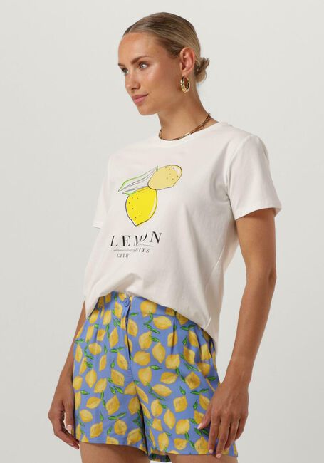 Witte YDENCE T-shirt T-SHIRT LEMON - large