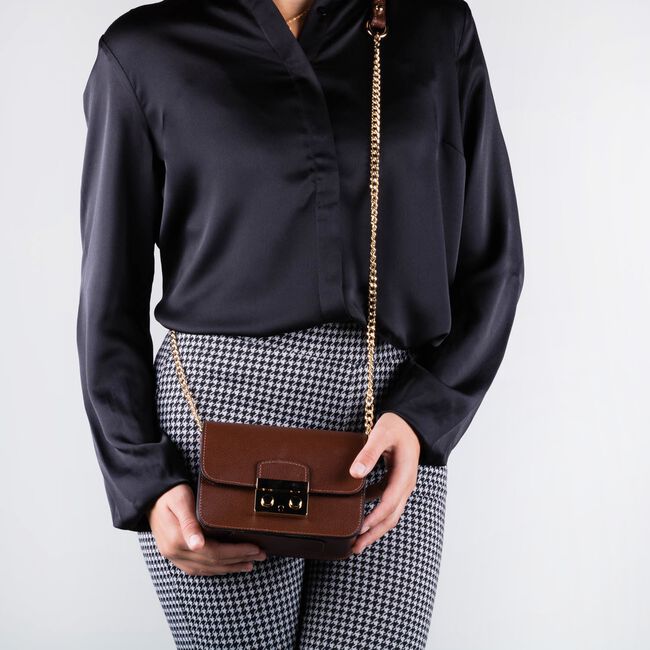 Bruine NOTRE-V Schoudertas FAYE Bruine NOTRE-V Schoudertas FAYE - large