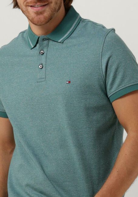 Groene TOMMY HILFIGER Polo PRETWIST MOULINE TIPPED POLO - large