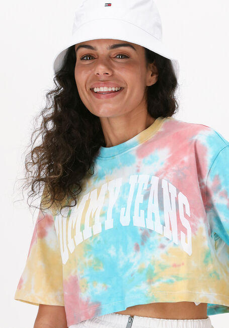 Multi TOMMY JEANS T-shirt TJW OVRSZD CROP TIEDYE COLLEGE 1 - large