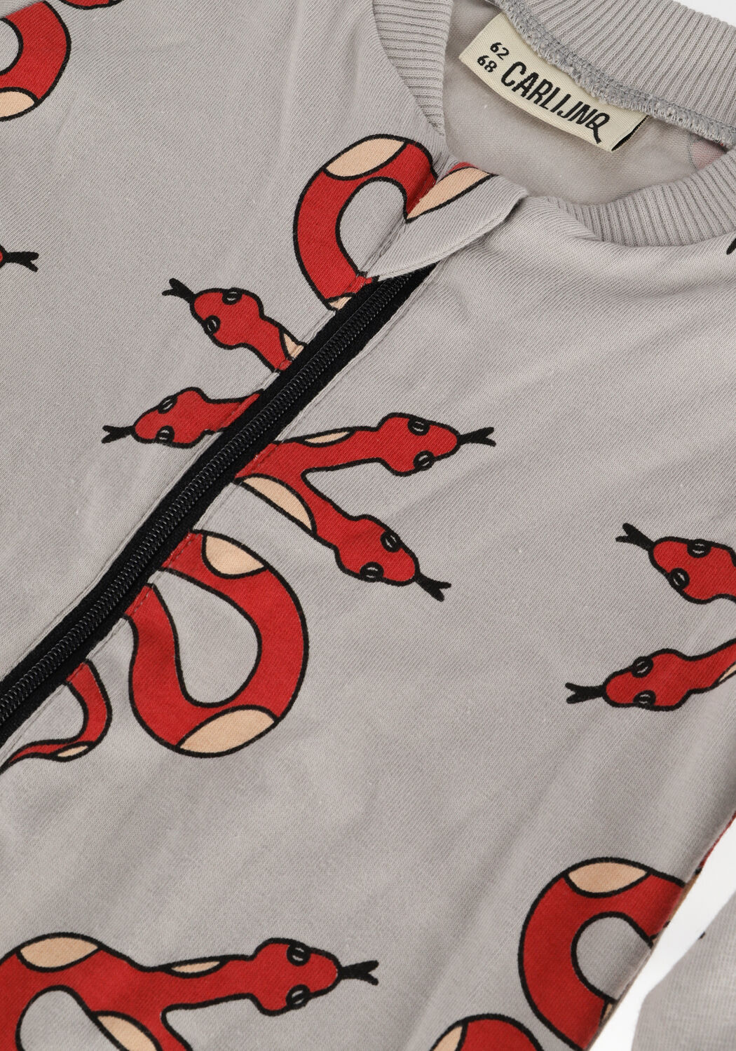 Grijze CARLIJNQ Boxpakken SERPENT - BABY ONESIE - large