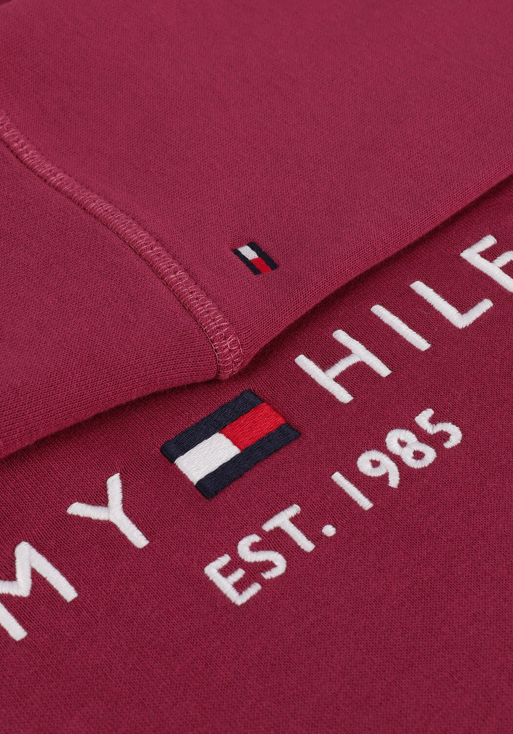 Roze TOMMY HILFIGER Sweater REGULAR HILFIGER HOODIE - large