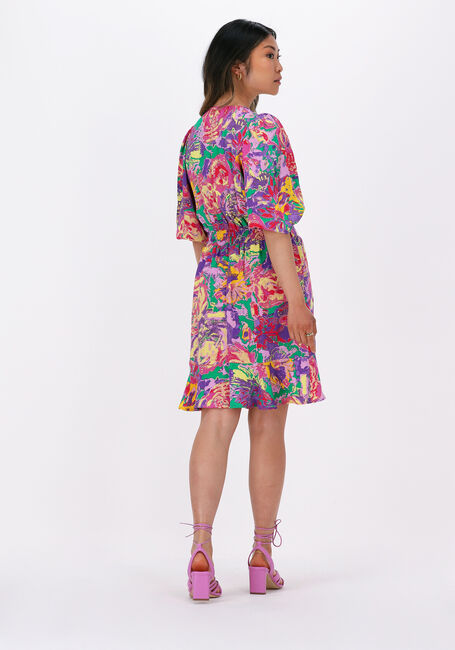 ALIX THE LABEL WOVEN FLOWER FAKE WRAP DRESS - large
