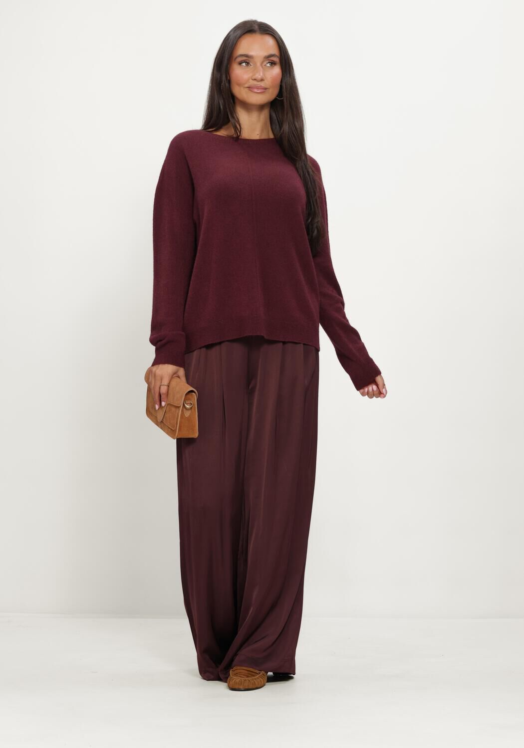SIMPLE Dames Broeken Wv-vis-26-3 Bordeaux