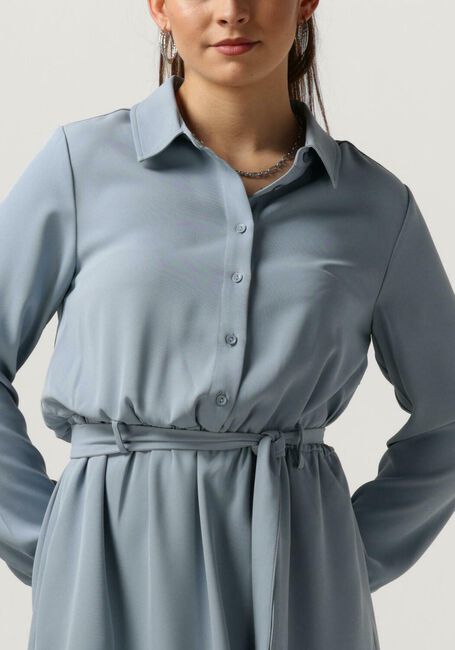 Lichtblauwe ANOTHER LABEL Mini jurk MELIA DRESS L/S - large