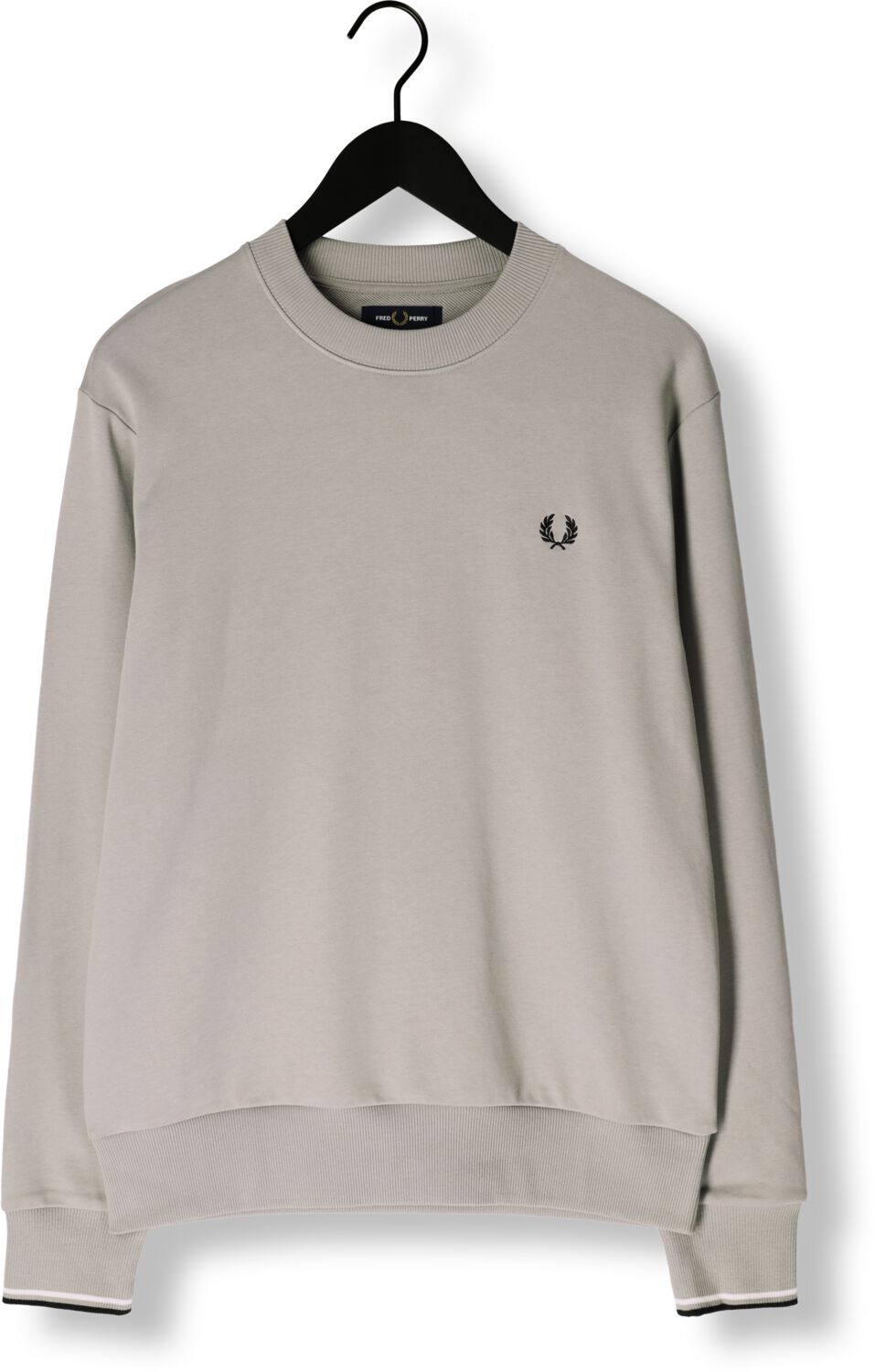 FRED PERRY Heren Truien & Vesten Crew Neck Sweatshirt Beige